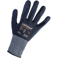 Darbo pirštinės R16MS aplietos nitrilo mikroputa