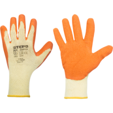 Pirštinės aplietos storu grublėtu lateksu TITAN